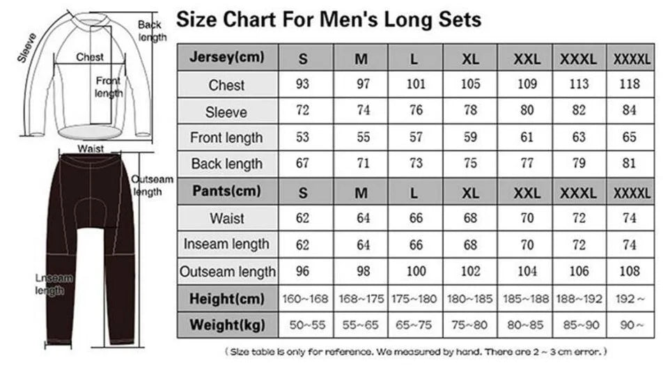 New Winter Cycling Jersey Set 2024 Men's Long Sleeve Mountain Bike Cycling Clothing Fleece Warm MTB Bicycle Clothes Wear Suit