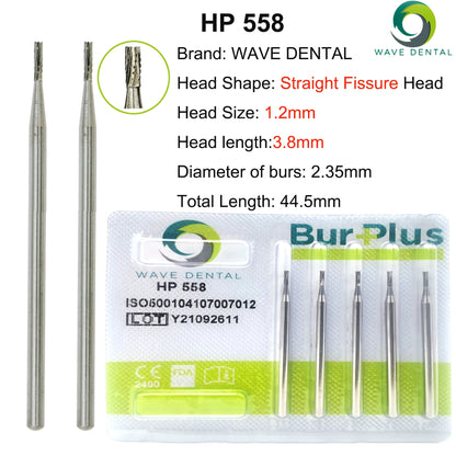 WAVE Dental Burs Tungsten Carbide Bur Dentistry Drills Bits Dental Strawberries HP Cutter Dentist Tools