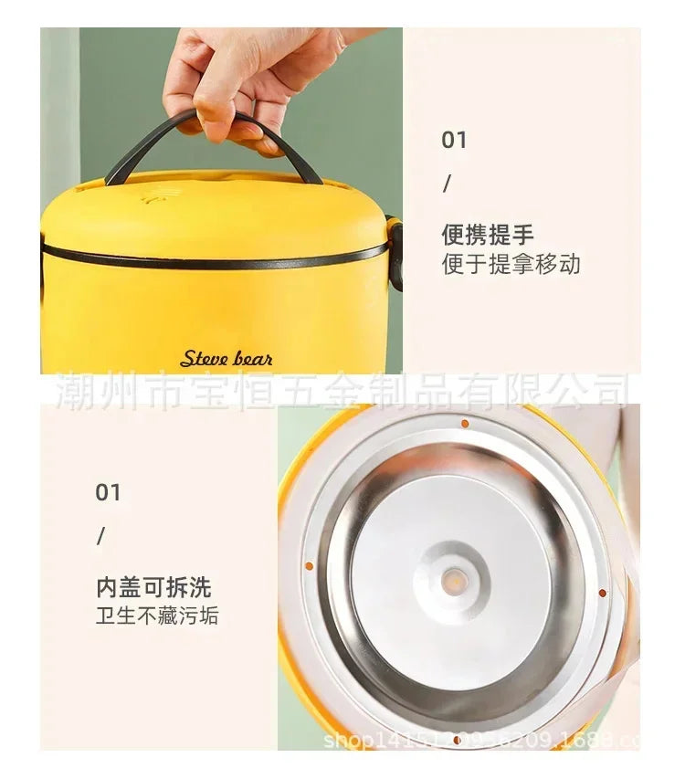 110V 220V 450W 2L Mini Rice Cooker 2-3 People Cook Rice Electric Rice Cooker Household Appliances