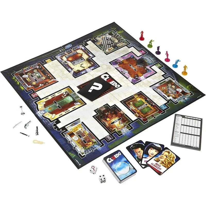 Cluedo Classic Mystery Board Game with Game Board and Cards