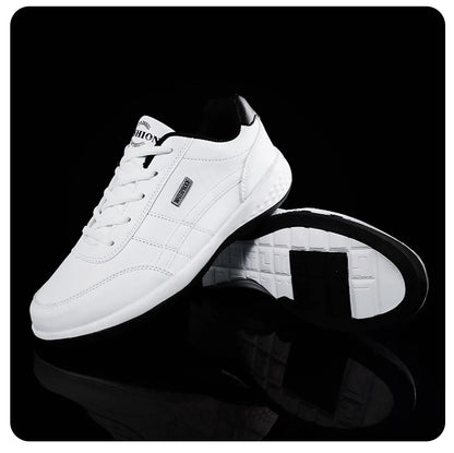 Fashion Casual Shoes Mens Outdoor Tennis Sneakers Lightweight Comfortable Lace Up PU Trainer Size Smaller Than Normals for Men