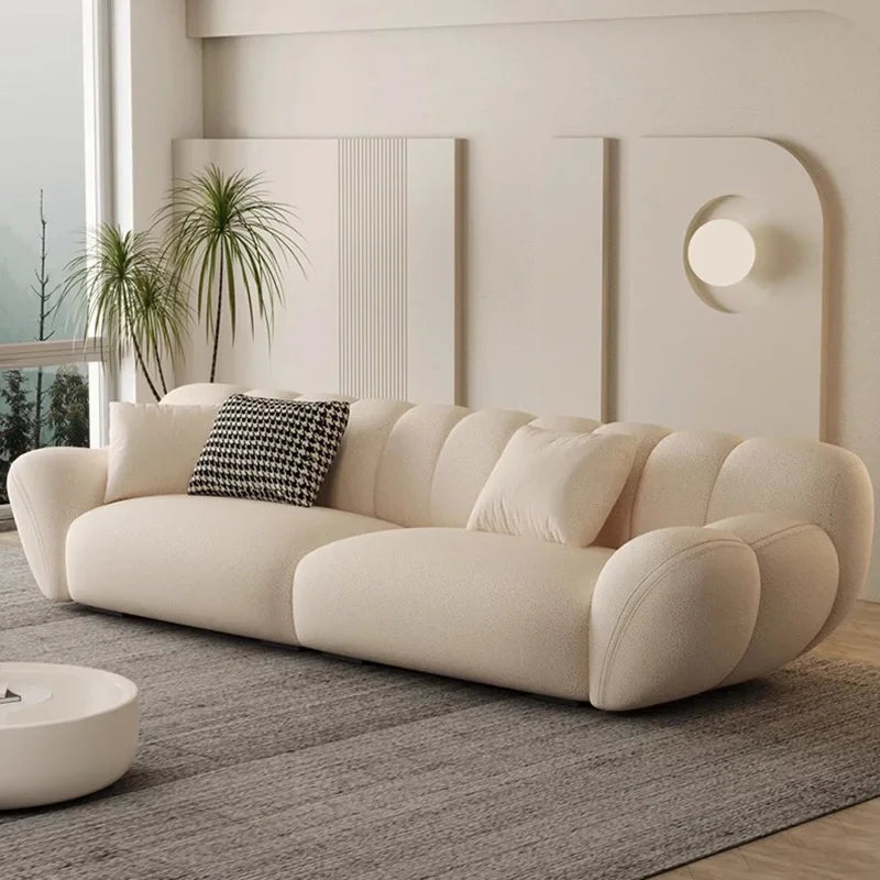 Comfortable Relaxing White Sofa Set, Modern Living Room, Lazy Sofa, Nordic Designer, Sofy Do Salonu, Garden Furniture