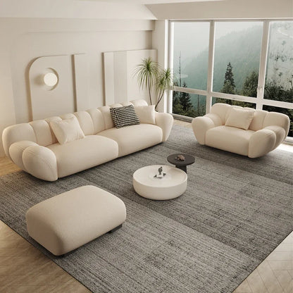 Comfortable Relaxing White Sofa Set, Modern Living Room, Lazy Sofa, Nordic Designer, Sofy Do Salonu, Garden Furniture