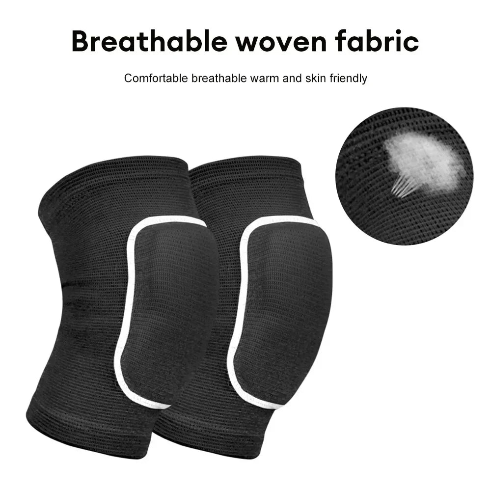 1Pairs Dancing Knee Pads for Volleyball Yoga Women Kids Men Patella Brace Support EVA Kneepad Fitness Sports Protector Work Gear