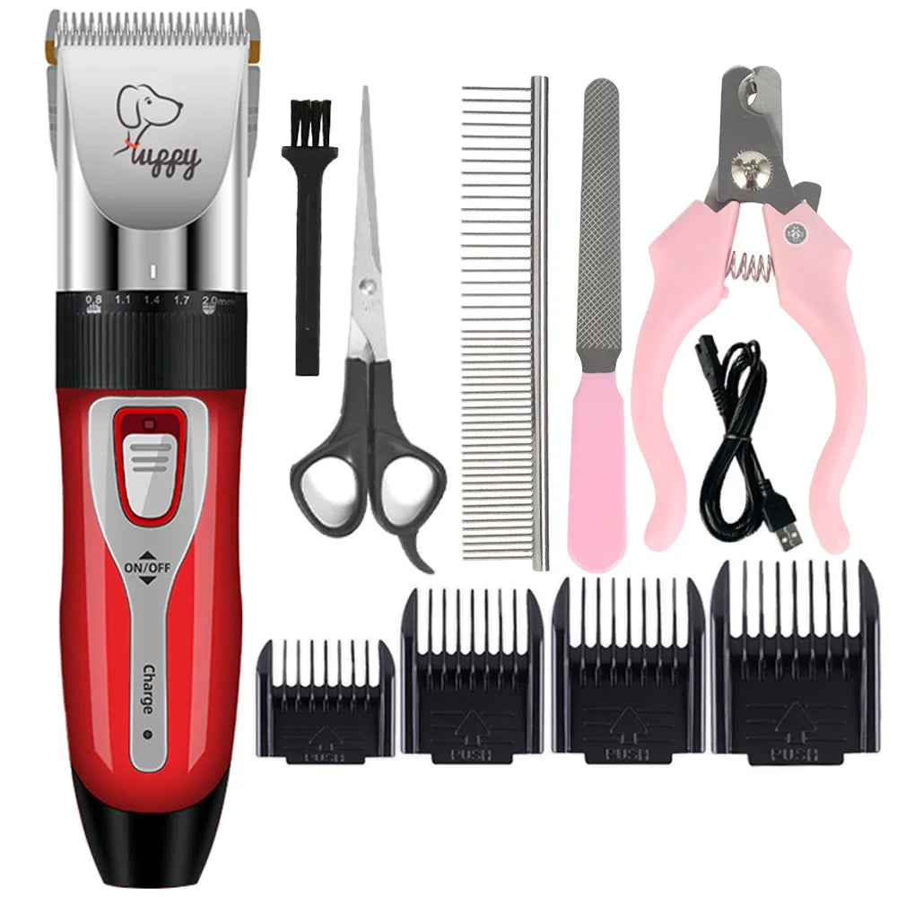 Dog Hair Clipper Pet Hair Trimmer Cat Puppy Grooming Electric Shaver Set Ceramic Blade Recharge Profession Supplies Promotions