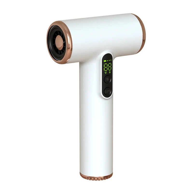 New Wireless Hair Dryer 30000 RPM High Wind Speed Dry Cool Hot Air Children's Home Dormitory Travel USB Charging Hair Dryer