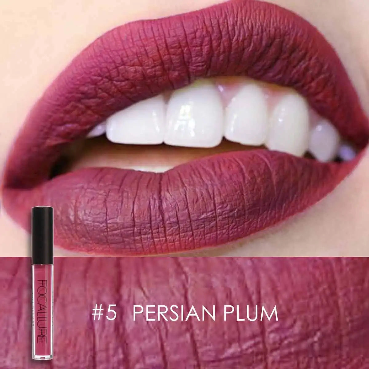 FOCALLURE Waterproof Liquid Lipstick Batom Red Velvet Lip Tint Brown Nude Matte Colourful Lipstick Makeup Cosmetics Maquiagem