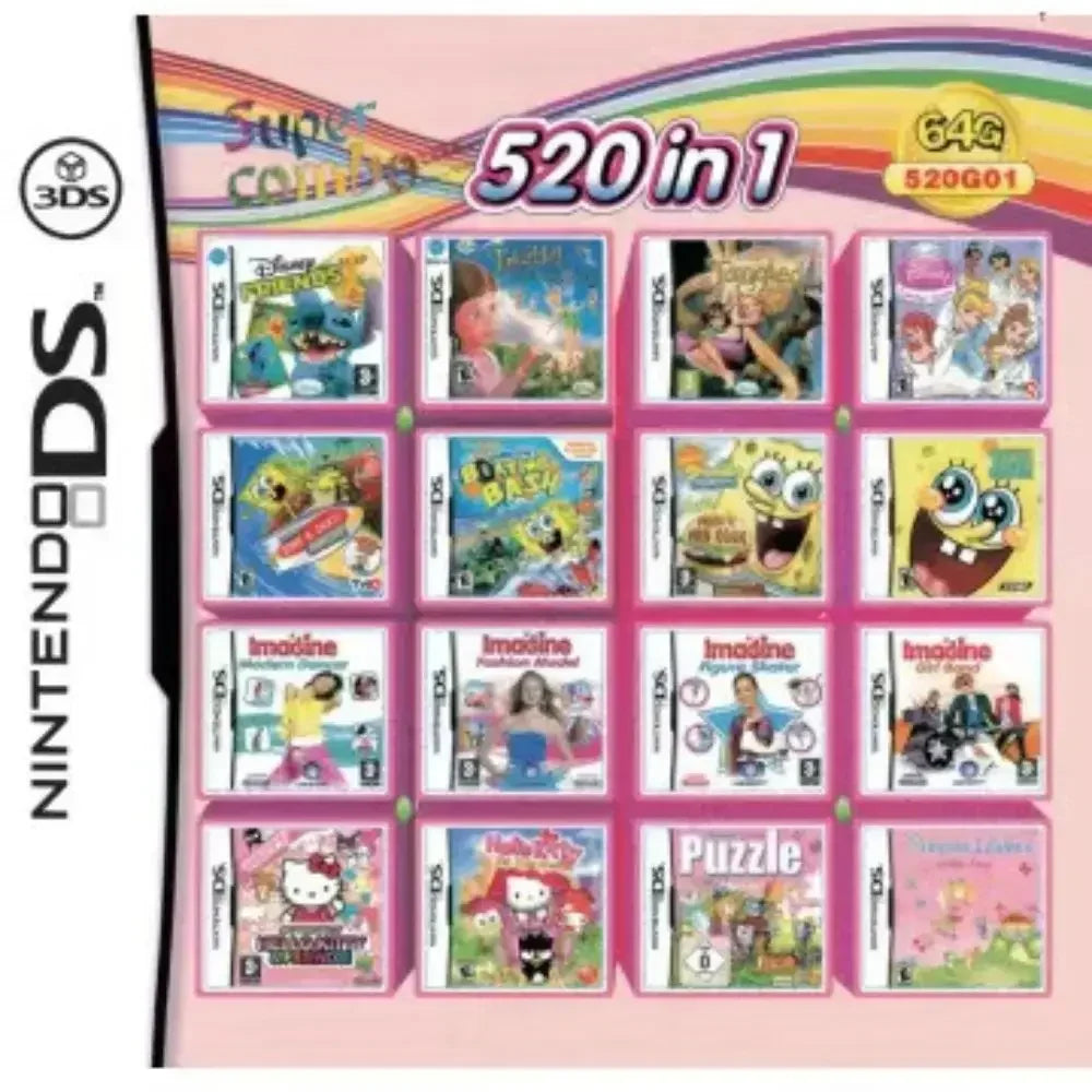 3DS NDS Game Card Combined Card 23 In 1 NDS Combined Card NDS Cassette 482 IN1 280 4300 0