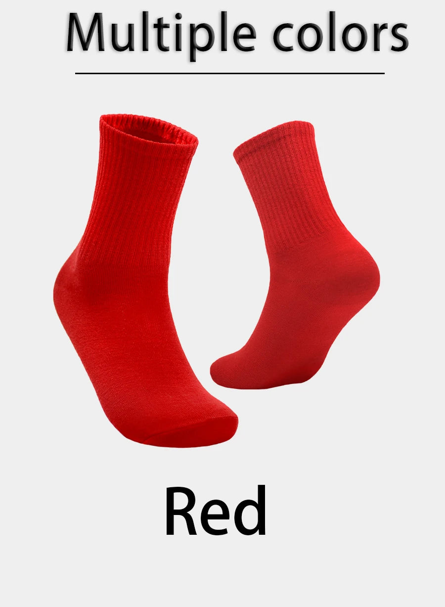 1/3 Red Christmas Socks Breathable FloorSocks  Men Women Yoga Socks Sports Socks Soft Wear-Resistant