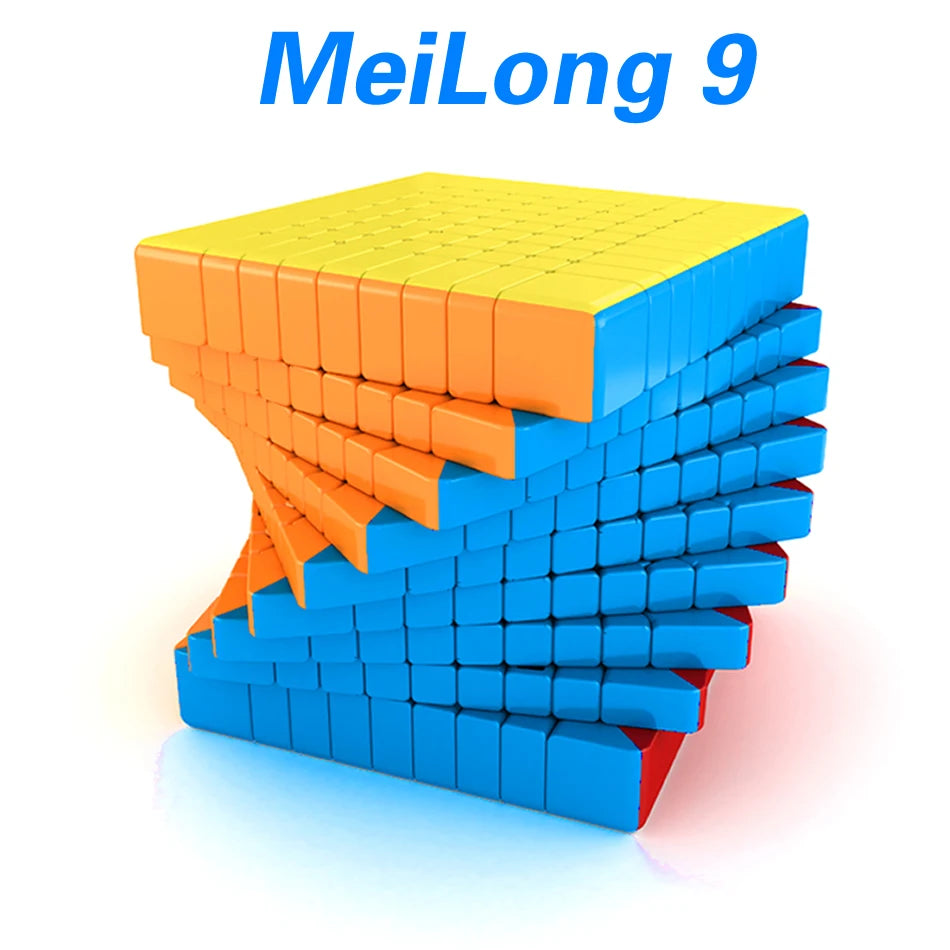 MoYu MFJS MeiLong 9x9 Magic Speed Cube Stickerless Professional Fidget Toys Meilong 9 9X9 Cubo Magico Puzzle