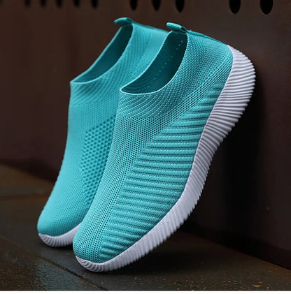 Women Shoes Breathable Flats Elastic Flat Shoes For Women Sneakers Zapatos Mujer Spring Summer Footwear Lightweight Sports Shoes