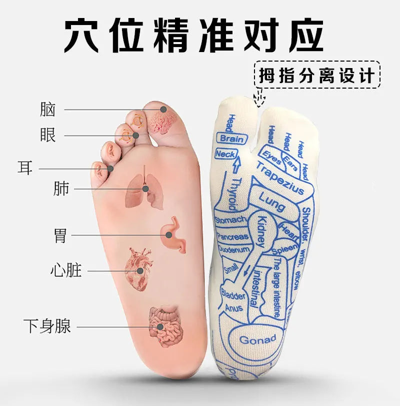 Massage Relieve Tired Feet Socks Acupressure Foot Massager Reflexology Socks Foot Point Tool Physiotherapy Sock Beauty Health