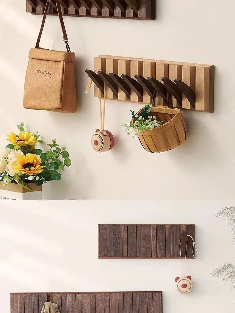 Wood Wall Hook Creative Piano Keys Wall Hanging Plate Coat Rack Doorway Hallway Living Room Hanger Behind the Door Wall Hanging