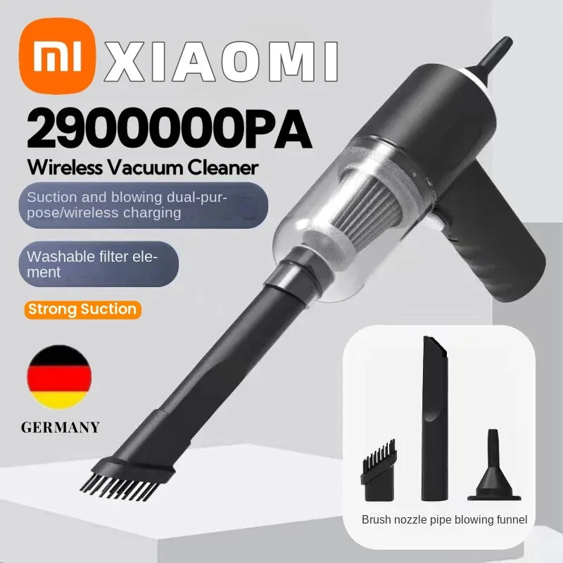 Xiaomi Wireless Vacuum Cleaner 2900000Pa 2 In 1 Cordless Handheld Auto Vacuum High-power 120W Vacuum Cleaner For Home Office Car