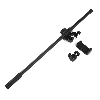 55CM Rotating Microphone Stand Crossbar Arms Mic Clip Phone Holder Extension Bracket Designed 3/8 Thread cross bar