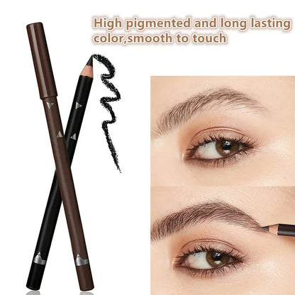 6pcs Eyebrow Eyeliner Pencils Makeup Pen Black Waterproof Eye Brow Pencil Long-lasting Nice Color Eye Brow Gel Pen Makeup Tools