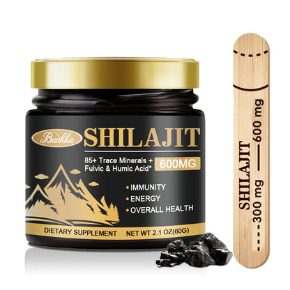 Original Organic Shilajit Resin Bitter Taste 100% Pure Himalaya Beauty Health Hormone Balance 85+ Trace Minerals Fulvic Acid