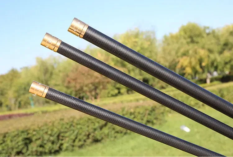 Telescopic Stream Rod 4.5M/5.4M/6.3M/7.2M/8M/9M/10M Carbon Reservoir Pond Fishing Rod Super Light Hard Fiber Hand Fishing Pole