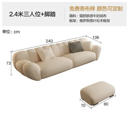 Comfortable Relaxing White Sofa Set, Modern Living Room, Lazy Sofa, Nordic Designer, Sofy Do Salonu, Garden Furniture