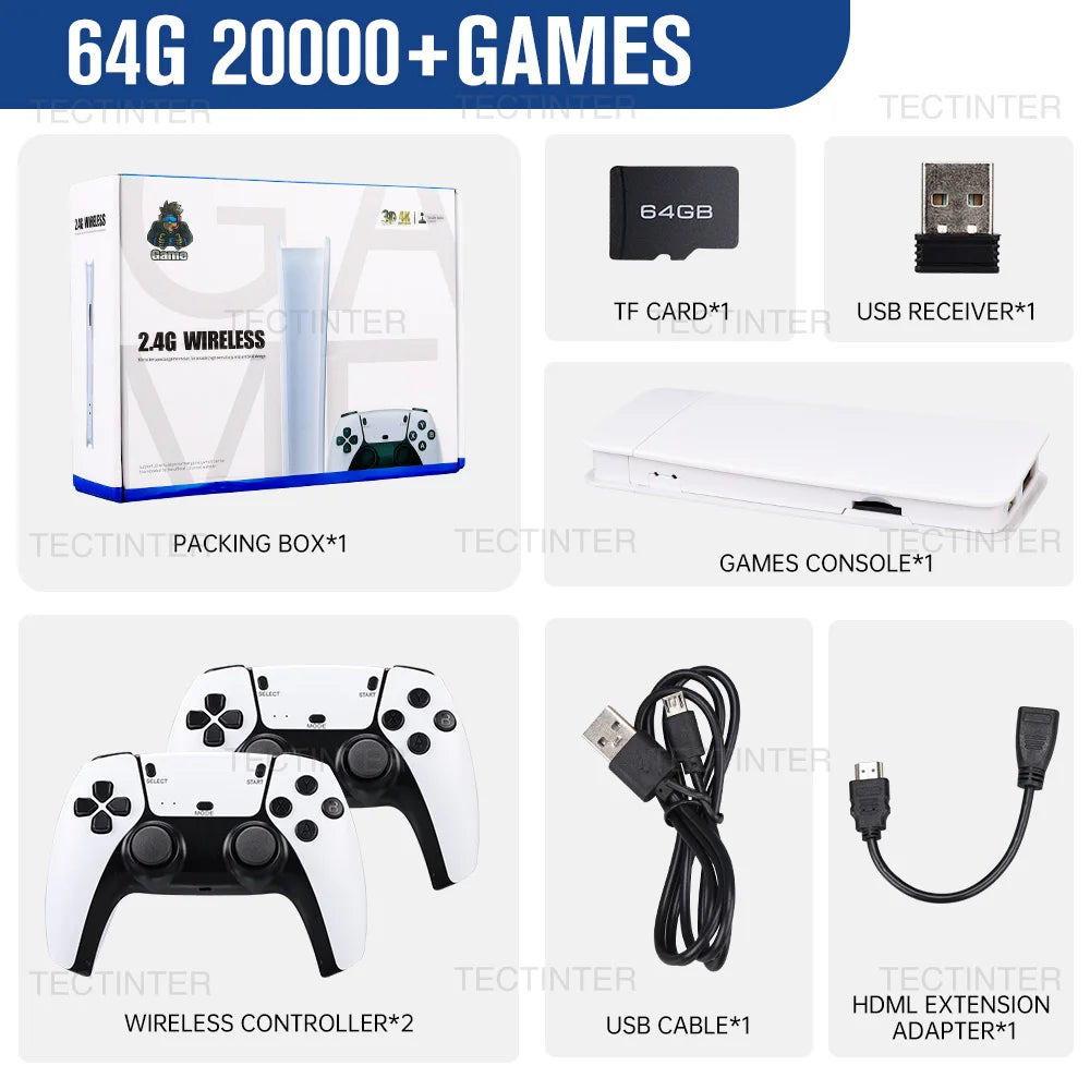 M15 4K Game Stick Video Game Console Built-in 30000 Games Retro Handheld Game Player M8 Plus For GBA/SFC/Arcade Game