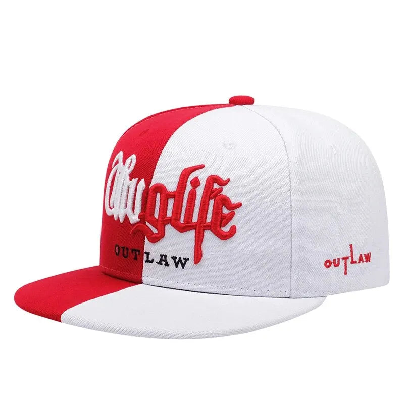 1 Pcs Fashion Fastball CAP Thuglife Embroidery Hiphop Baseball Cap Snapback Hat Adult Outdoor Casual Sun Casual Bone Adjustable