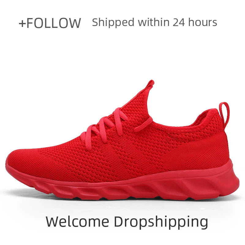 Men Light Running Shoes  Breathable Lace-Up Jogging Shoes for Man Sneakers Anti-Odor Men's Casual Shoes Drop Shipping