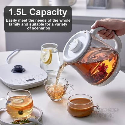 Bear Health Pot Portable Electric Kettle 1.5L Capacity Multifunctional Household Appliance Automatic Insulation Water Boiler