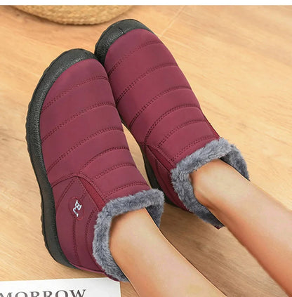 Snow Boots Women Winter Platform Chunky Shoes For Women Slip On Shoes Punk Ankle Boots New Keep Warm Winter Shoes Botas Mujer