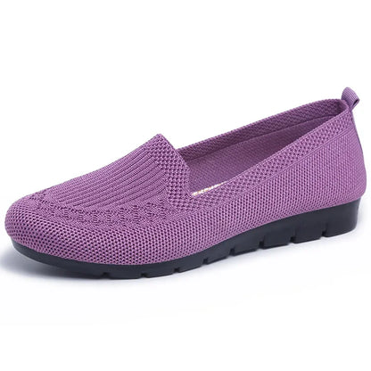 Casual Women's Shoes Summer Mesh Breathable Flat  Ladies Comfort Light Sneaker Socks Women Slip on Loafers Zapatillas Muje