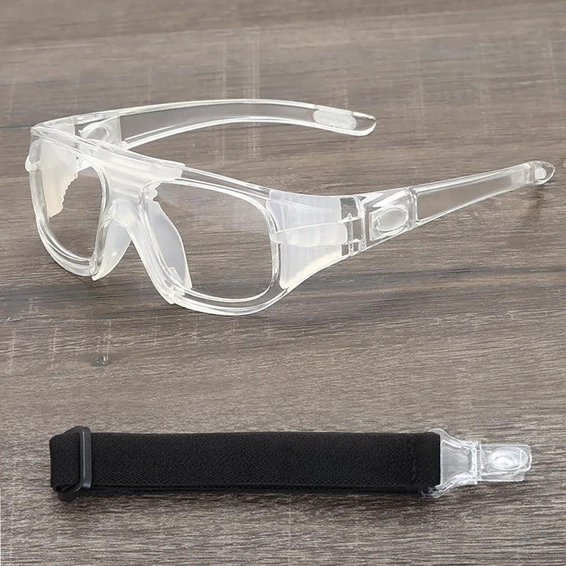 Sports Glasses Protective Eye Safety Goggles Optical Frame Removable Mirror Legs Myopia For Basketball Football Cycling