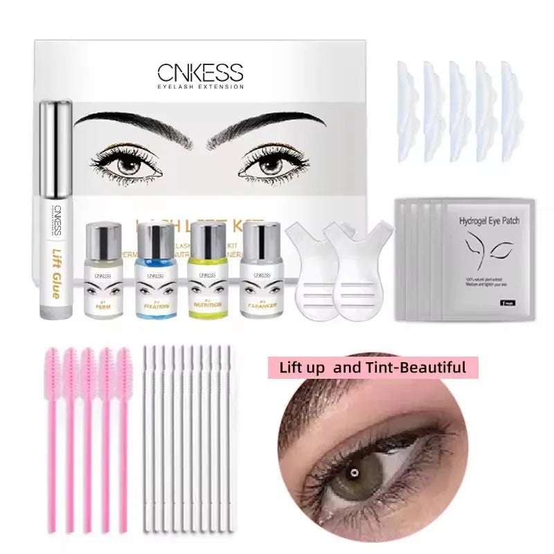 Semi-permanent Brow or Lash Lift and CNKESS Tint Kit Professional Brow Lamination Eyelash Lifting Perming Lashes Dye Eyes Makeup