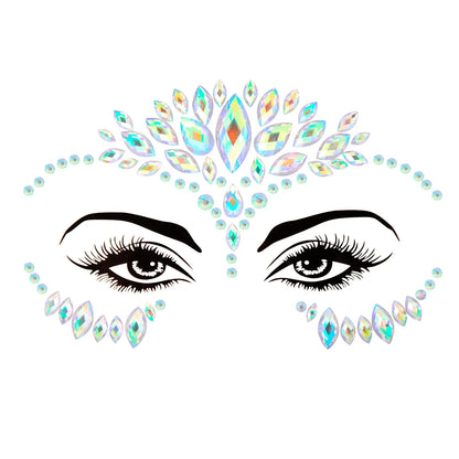 Sexy Face Tattoo Stickers Glitter Fake Tattoos Rhinestones for Woman Temporary Tattoos Party DIY Kids Holiday Face Jewels Tattoo