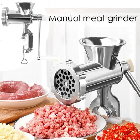 Heavy Duty Hand Operated Manual Kitchen Meat Mincer Noodles Grinder Sausage Filler Fruit Vegetable Beef Sausage Pasta Maker New