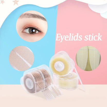 Natural Invisible Double Eyelid Stickers Fold Eyelid Stripes Eyelid Tapes Eye Lift Clear Beige Color Big Eyes Women Beauty Tools