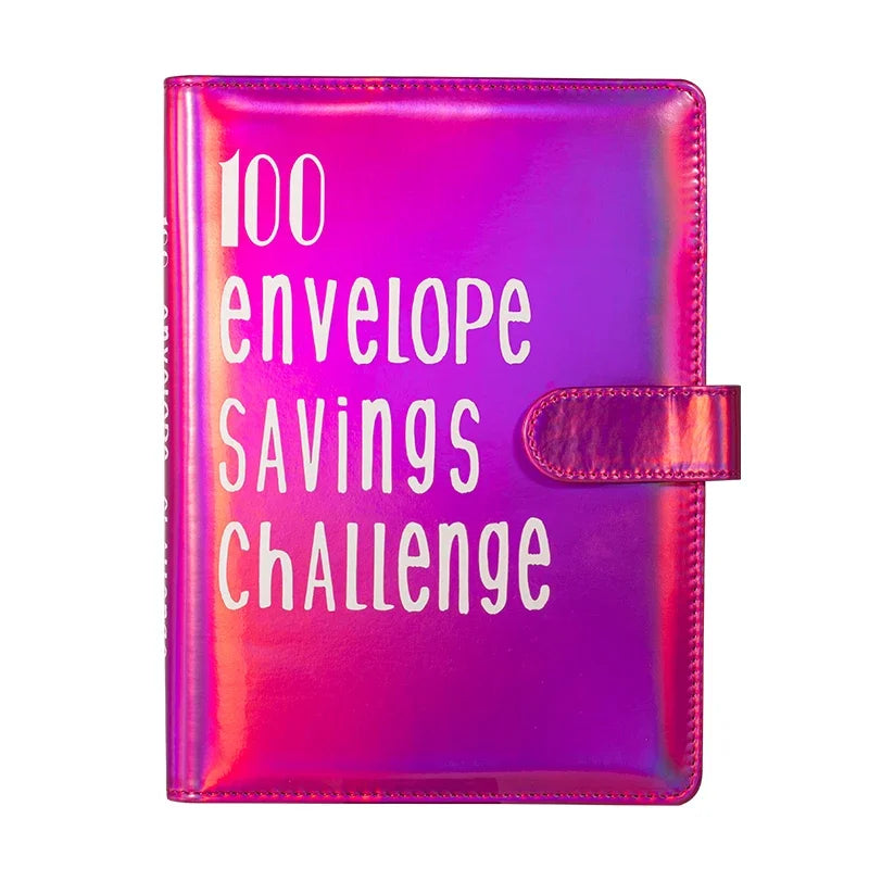 100 Envelope Challenge Binder Save Savings Challenges Loose-Leaf Binder Budget Binder with Cash Envelopes Money Organizer System