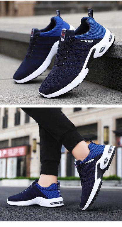 Shoes men 2024 new trend men's shoes breathable lace-up running shoes Korean version light casual sports shoes