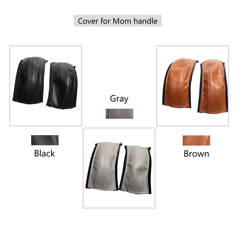 Baby Stroller Leather Armrest Cover For Uppababy Vista V1 & V2 Handle Bumper Sleeve Case Bar Protective Covers Pram Accessories