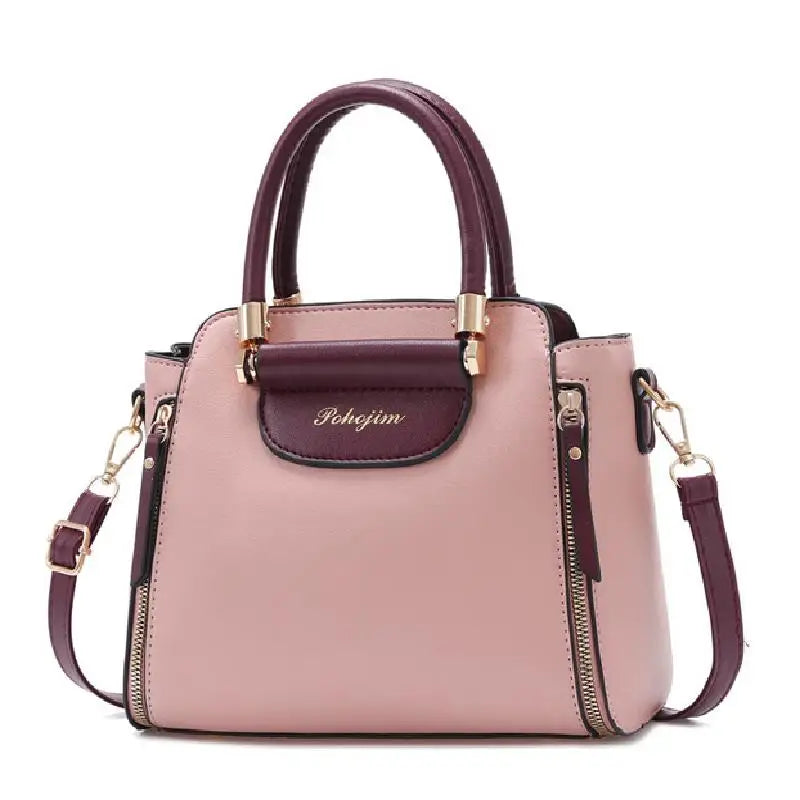 Women's Bags 2024 New Fashion Women's Bags Hit color Hand-held Bag Europeand the United States All-match Shoulder Messenger Bag