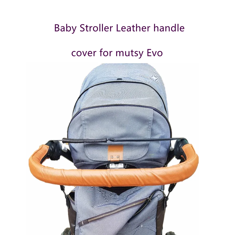 Baby Leather Handle Covers For Mutsy Evo Stroller Pram Bumper Protective Cases Armrest Covers Carriage Bar Accessories