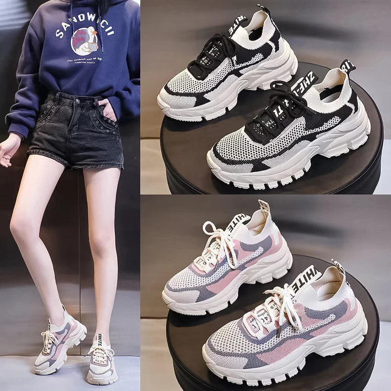 2024 New female Shoes All-Match Mesh Casual Shoes Deodorant Soft Bottom Shoes Spring and Autumn Breathable Sneaker female Shoes