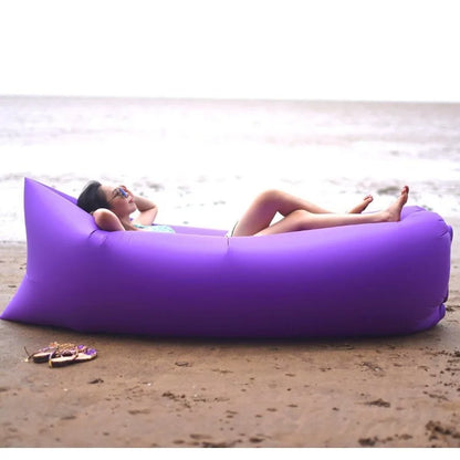 Ultra Light Pillow Style Lazy Sofa Inflatable Sofa Portable Foldable Sleeping Bag Inflatable Sofa Bed