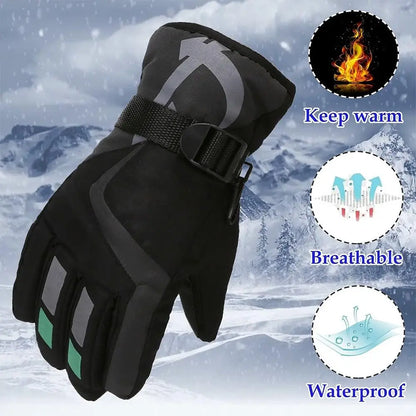 Boy Girls Ski Snowboard Windproof Gloves Children Kids Winter Snow Warm Gloves Waterproof Thicken Keep Warm Winter Must Gloves