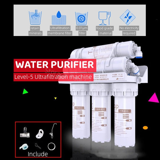 5 Stage Ultrafiltration Water Purifier Household Drinking Kitchen Sink Water Filter System for Home Water Treatment Filter