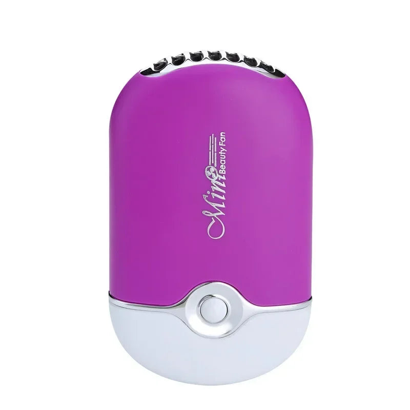 New USB Mini Fan Air Conditioning Blower USB Charging Fan Eyelash Hair Dryer Portable Nail Polish Quick Dry Pocket Cooling Fan