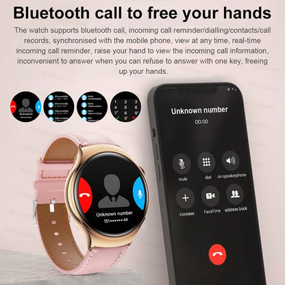 2024 New  For Huawei IOS GPS Track Smart Watch Women HD Screen Heart rate NFC Bluetooth Call Waterproof Blood Sugar Smartwatches