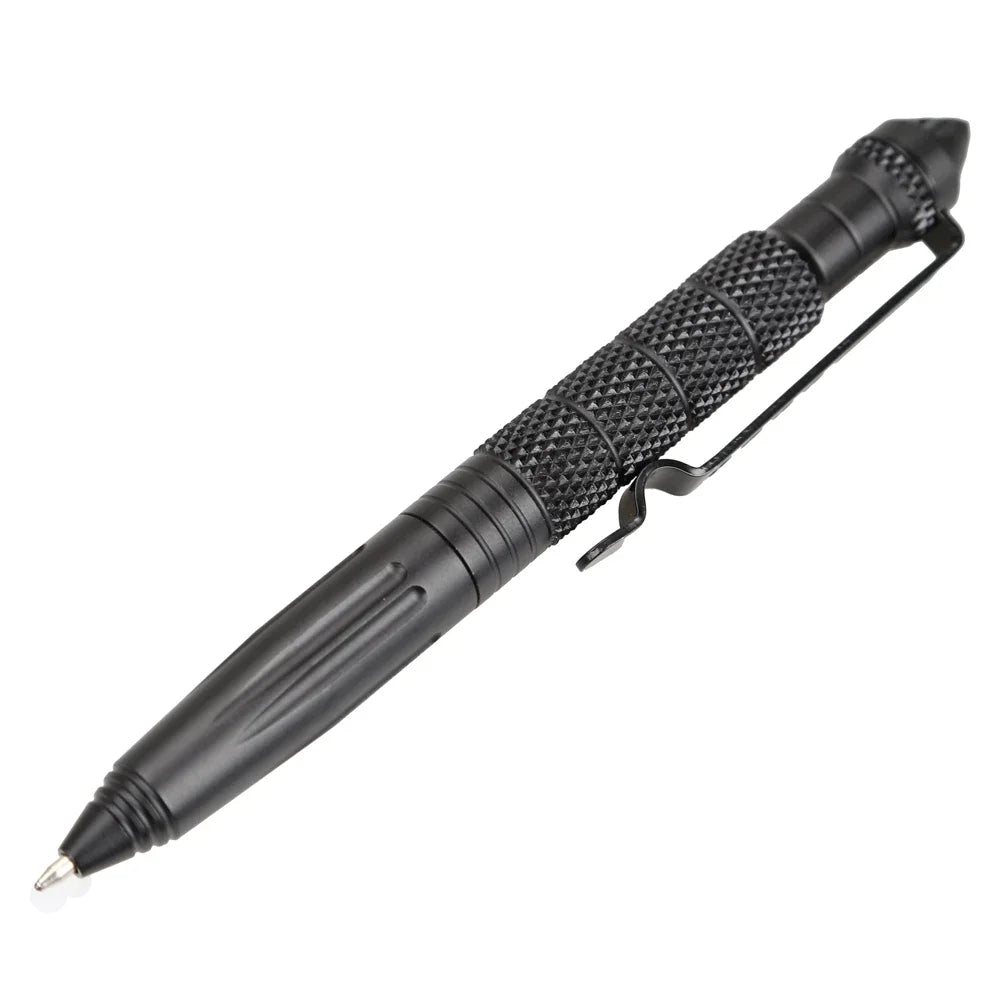 2 PCS Portable Tactical Pen Self Defense Pen Aviation Aluminum Emergency Glass Breaker Pen Security Protection Survival EDC