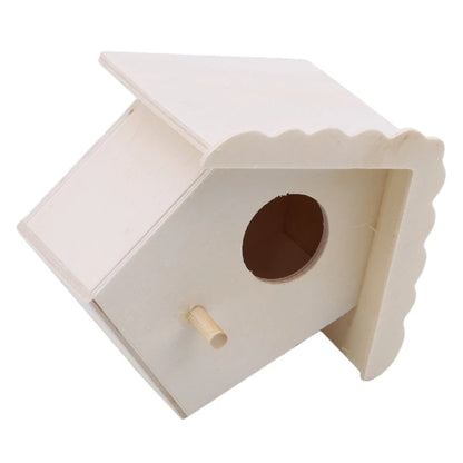 Pet Bird House Parakeet Nest Box Bird House Budgie Wood Breeding Box For Lovebirds Parrotlets Mating Box