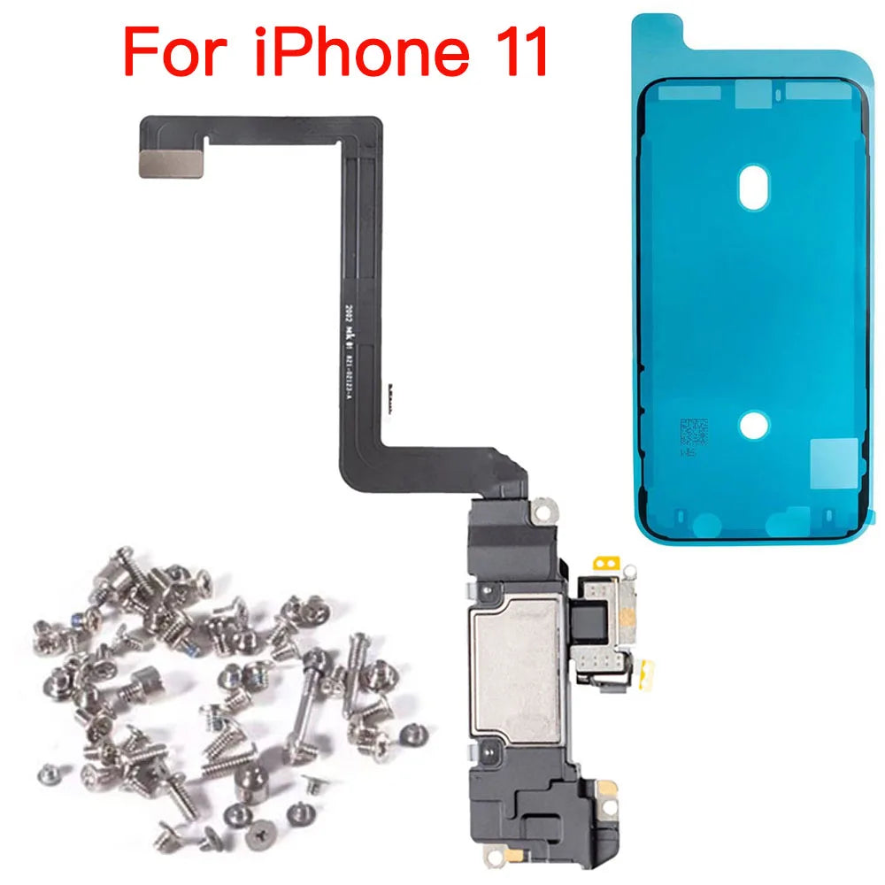 Ear Speaker With Light Sensor Flex Cable For iPhone X XR XS Max 11 Pro Max Screw Kit And Waterproof Glue  Replacement