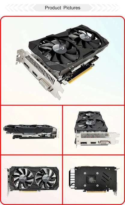 USED Kinology AMD RX 580 8G 16GB 2048SP Gaming Graphics Card GDDR5 256Bit PCI Express 3.0 ×16 Radeon GPU RX580 Series