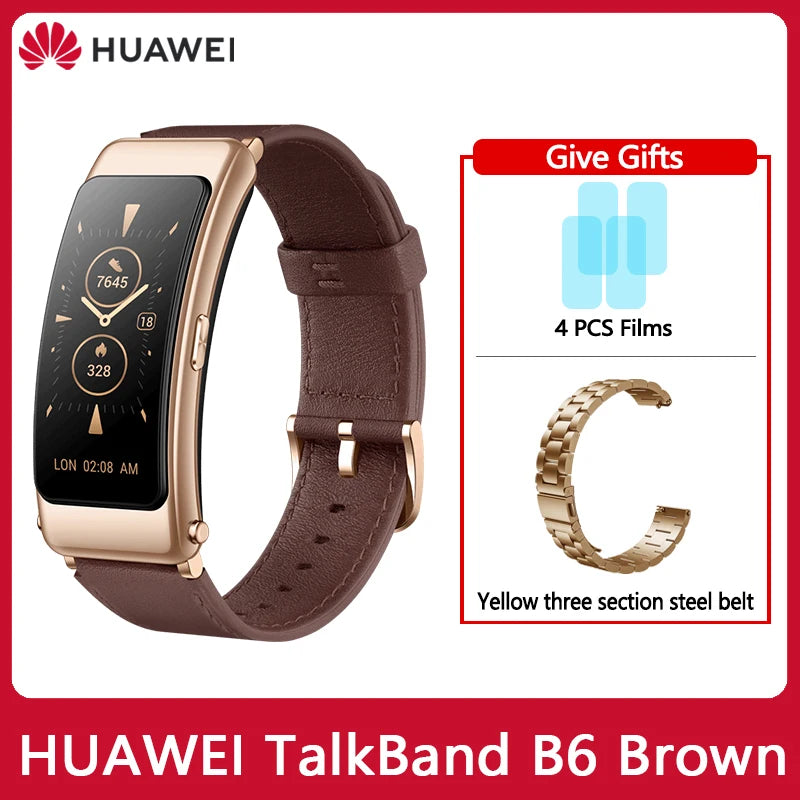 Huawei TalkBand B6 Smart Wristband Bluetooth 5.2 1.53 Inch AMOLED Screen Kirin A1 Processor Call Earphone Talk Band